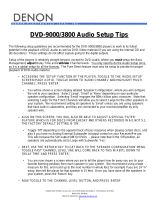 Denon DVD-9000/3800 User manual
