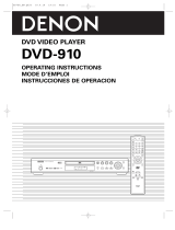 Denon DVD-910 User manual