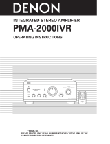 Denon PMA-2000IVR User manual