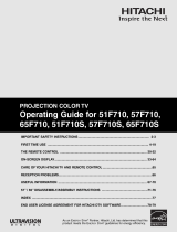 Hitachi 51F710 User manual