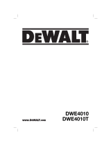 DeWalt DWE4010 DWE4010T User manual