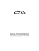 DEI 650 User manual