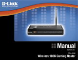 D-Link DGL-4300 - GamerLounge Wireless 108G Gaming Router User manual