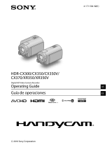 Sony CX350V User manual