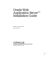 Oracle Oracle Web Application Server Installation guide