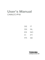 Toshiba P10 User manual