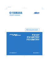 Yamaha FX Nytro FX10MTRY User manual