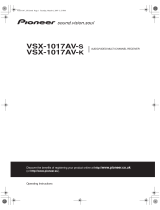 Pioneer VSX-1017AV-S User manual