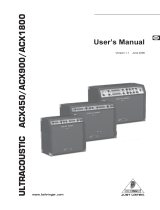 Behringer ACX1800 User manual