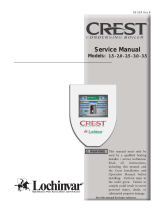 Lochinvar Crest 1.5 User manual