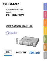 Sharp PG-D3750W User manual