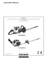 Dolmar HT-2556 D, HT-2576 E User manual