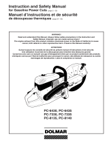Dolmar PC-7335 PC-8135 User manual