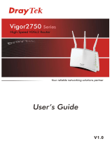 Draytek VIGOR2750n User manual