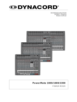 DYNACORD 1000, 1600, 2200 User manual