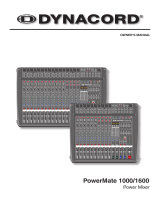 DYNACORD Power Mixer PowerMate 1600 User manual