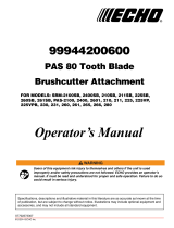 Echo 225VPB User manual