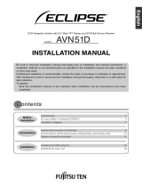 Eclipse - Fujitsu Ten AVN51D User manual