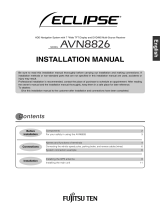 Eclipse - Fujitsu Ten AVN8826 User manual