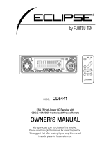 Eclipse - Fujitsu Ten CD5441 User manual