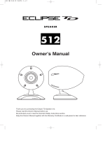 Eclipse Speaker 512 User manual