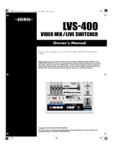 Edirol LVS-400 User manual
