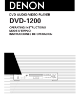 Denon DVD-1200 User manual