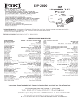 Eiki EIP-2500 User manual