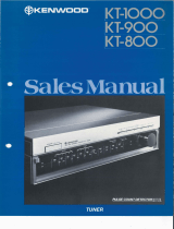 Kenwood KT-1000 User manual