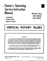 MTD 214-200A User manual