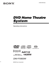 Sony DAV-FX900W User manual