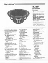 Electro-Voice DL15W User manual