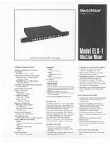 Electro-Voice ELX-1 User manual