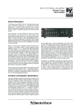 Electro-Voice MA-1212 User manual