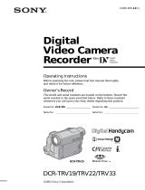 Sony DCR-TRV33 User manual