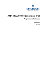 Emerson AXP1600 User manual