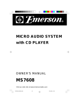 Emerson MS7608 User manual