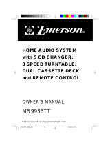 Emerson MS9933 User manual