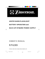 Emerson RP6289 User manual
