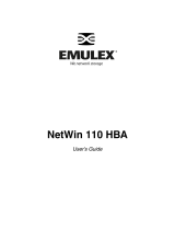 Emulex 110 User manual