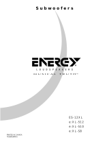 Energy Speaker Systems e:XL-S8 User manual