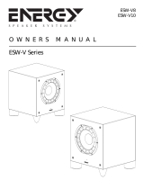Energy Speaker Systems ESW-V10 User manual