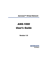 Enterasys ANG-1000 User manual