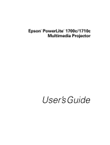 Epson PowerLite 1700c User manual