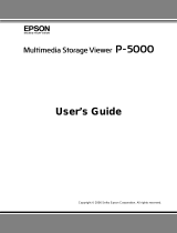 Epson 5000 User manual