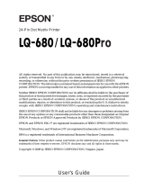 Epson LQ-680 User manual