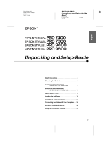 Epson 9800 User manual