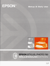 Epson STYLUS PHOTO 750 6PPM User manual