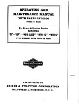 Briggs & Stratton N User manual