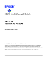 Epson S1D13705 User manual
